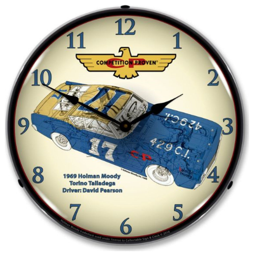 HM1002241 Holman Moody Torino Clock