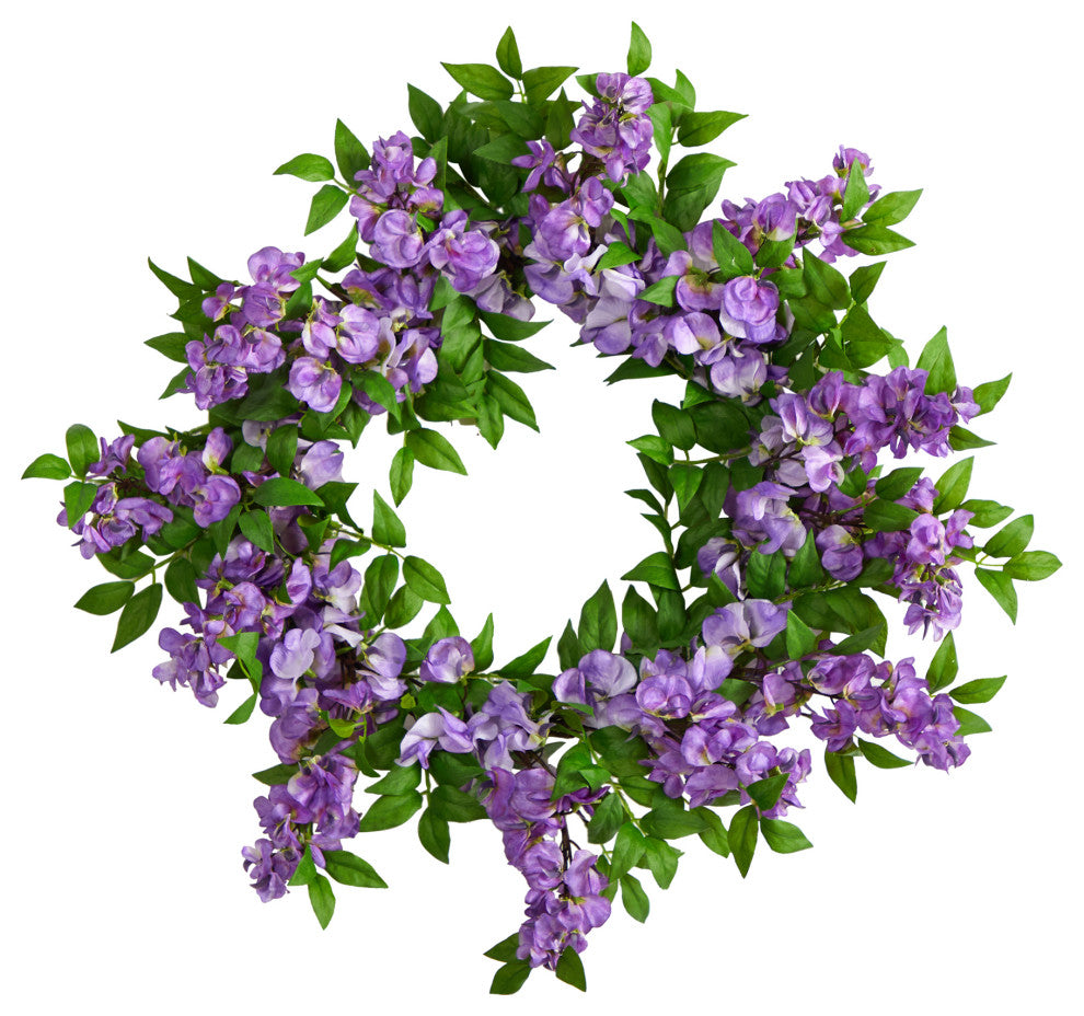 18" Wisteria Artificial Wreath