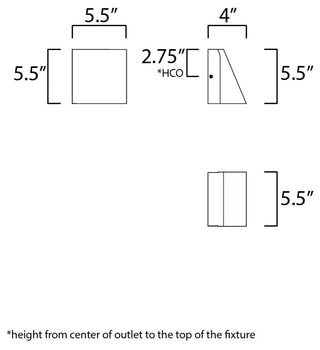 Maxim 52120MSP Pathfinder 7" Tall LED Outdoor Wall Sconce - Architectural