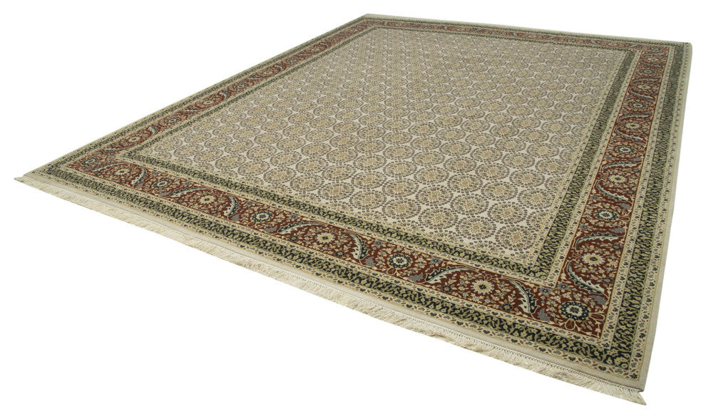 Rug N Carpet - Handmade Oriental 12' 3" x 14' 11" Oversize Oushak Area Rug