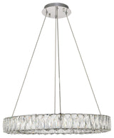 Monroe Integrated LED Chip Light Chandelier in Chrome