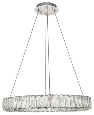 Monroe Integrated LED Chip Light Chandelier in Chrome