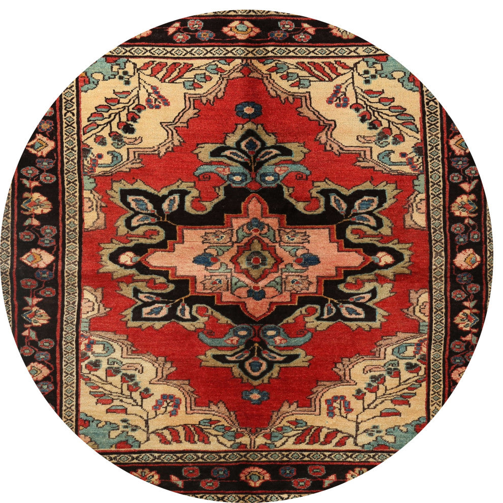 Ahgly Company Indoor Round Traditional Area Rugs, 3' Round