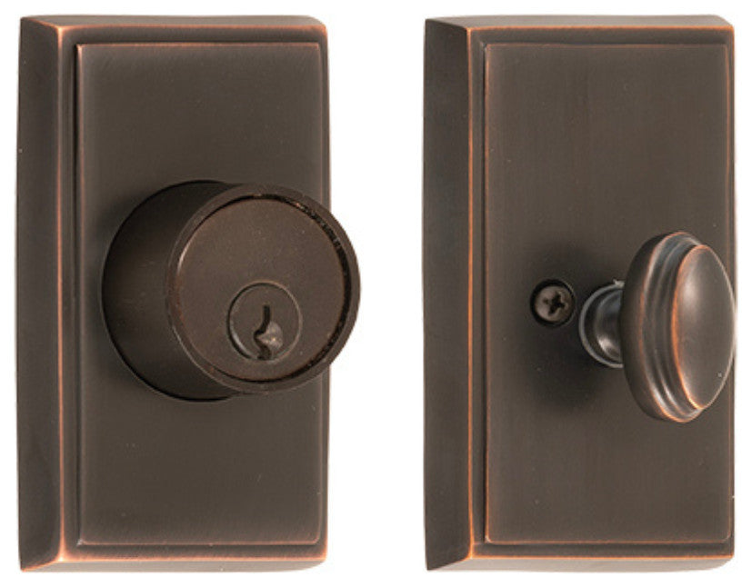 Quaker Sgl Cyl Ddblt 2-3/8" Or 2-3/4" BS, Venetian Bronze