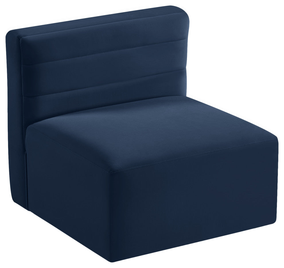 Quincy Modular Component, Navy, Armless Chair