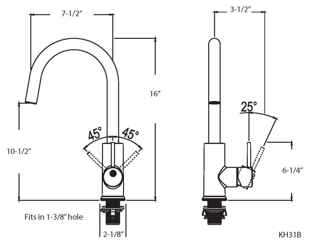 HotMaster 3 in 1 Instant Hot Kitchen Faucet, Stainless Steel