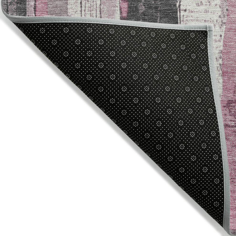 Machine Washable Indoor/Outdoor Chantille ACN1872 Blush 5' x 7'6" Rug