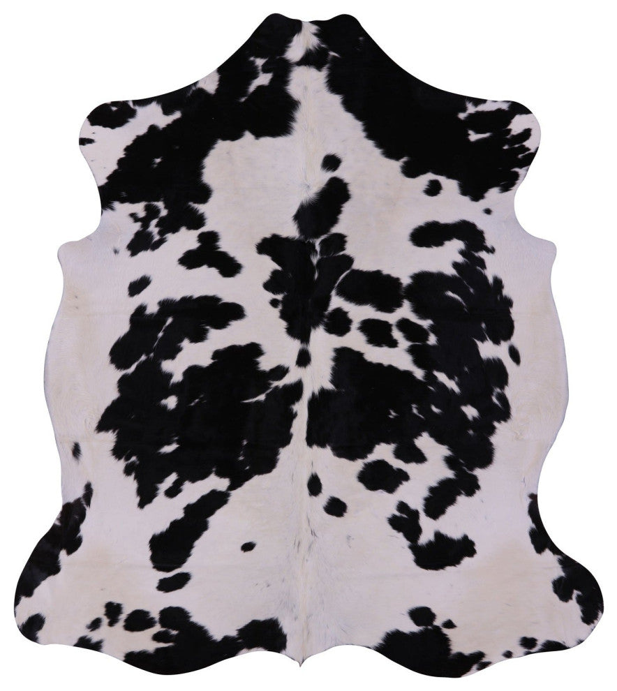 7' 3" X 6' 4" Organic Natural Hair-On Cowhide Area Rug C1460