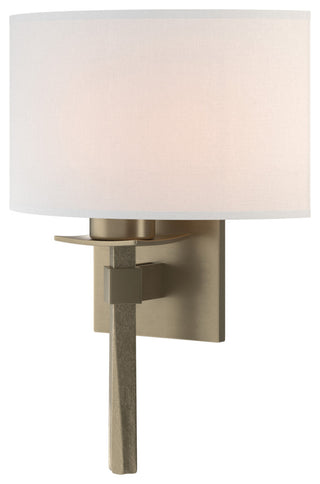Beacon Hall Half Drum Shade Sconce, Soft Gold, Natural Anna Shade