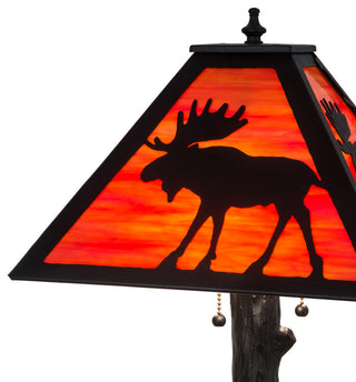 24H Lone Moose Table Lamp
