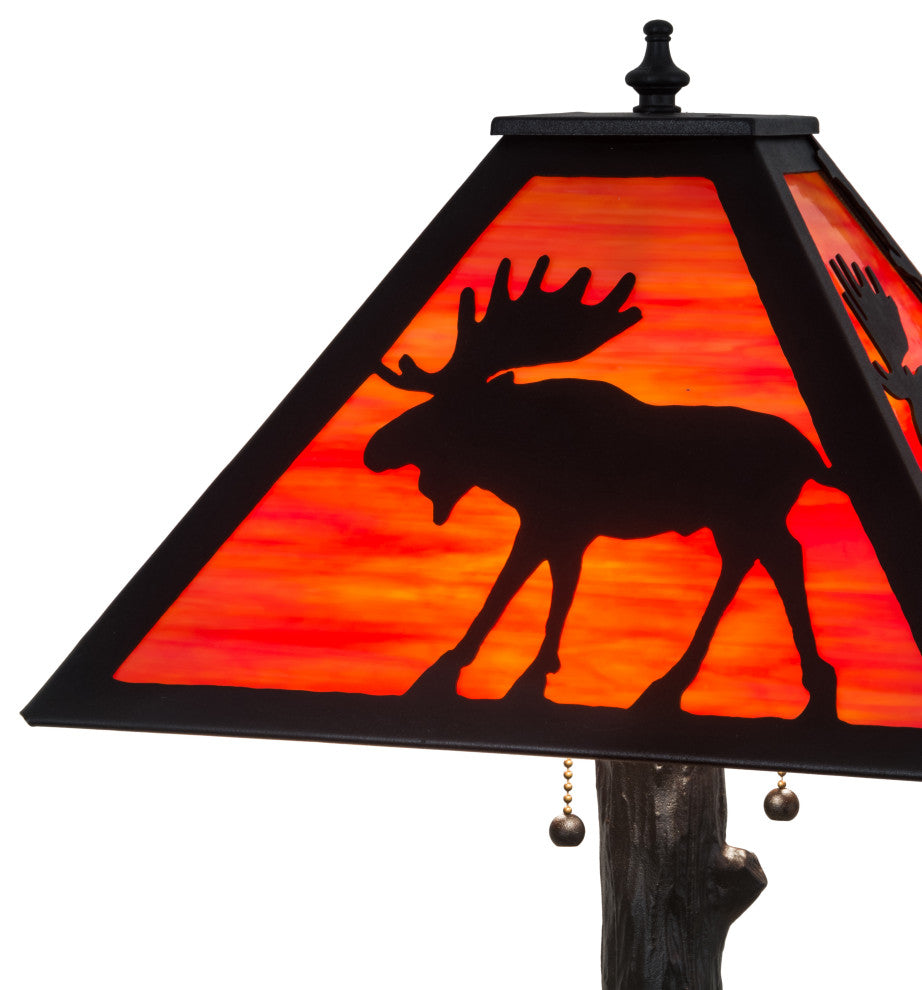 24H Lone Moose Table Lamp