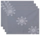 Decorative Holiday Placemat, Set of 4 Geometric, Gray