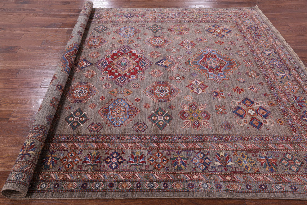 Super Kazak Hand Knotted Wool Rug 8' 2" X 10' 1" Q7693