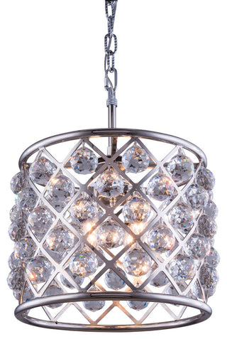 1206 Madison Collection Pendent Lamp, Clear, Polished Nickel