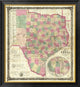 "The State of Texas, 1867" Framed Canvas Giclee by Jacob De Cordova, 31x34"