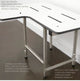 L-Shaped Reversible ADA Transfer Shower Seat w Legs, 32 Inch