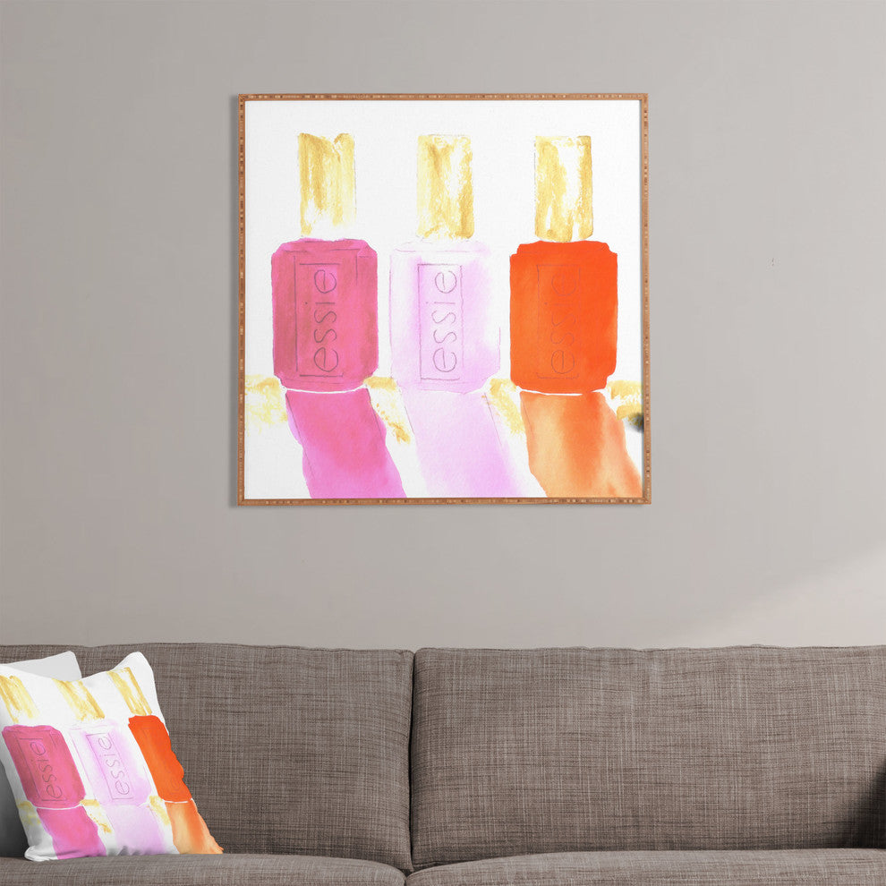 Laura Trevey Essie In Pink Framed Wall Art
