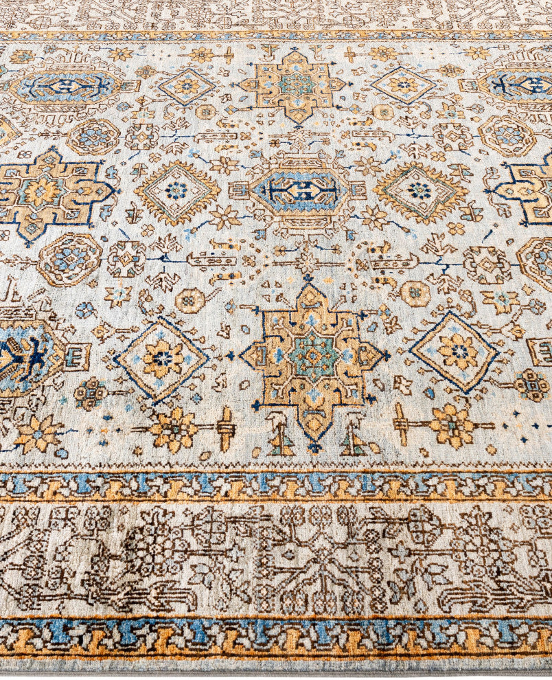 Serapi One-of-a-Kind Hand-Knotted Area Rug Gray, 5'10" x 8'9"