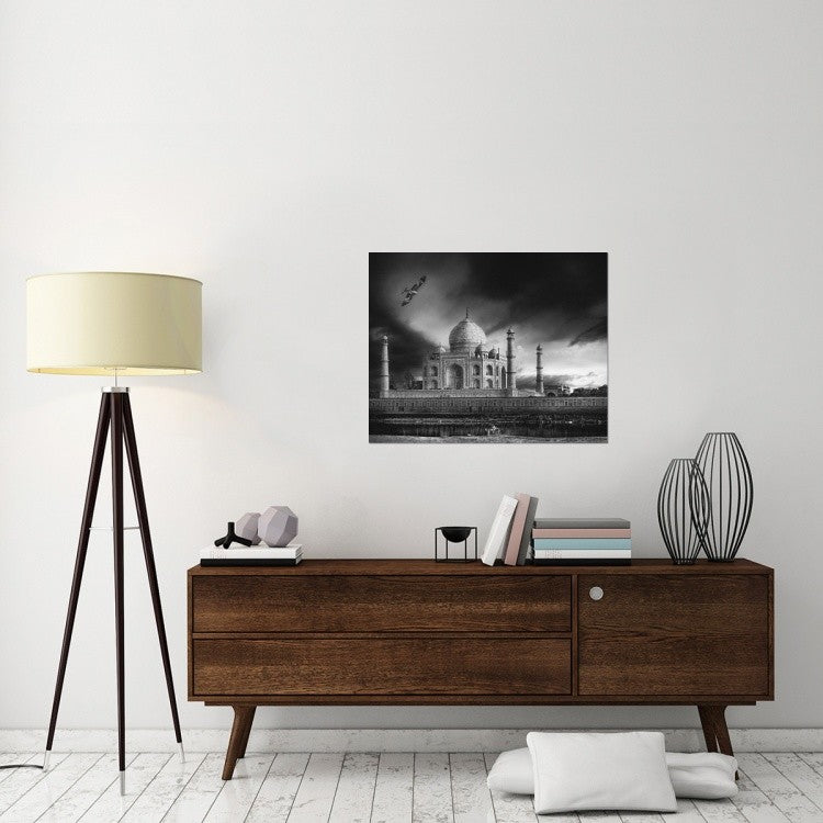 "The Banks Of The Jamuna River" Stretched Canvas Giclee by Piet Flour, 35x28"