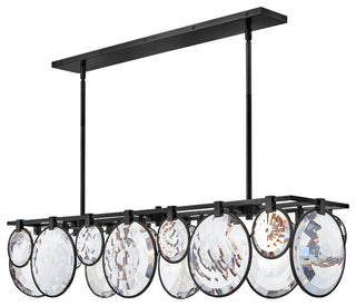 Nala LED Linear Chandelier, Black
