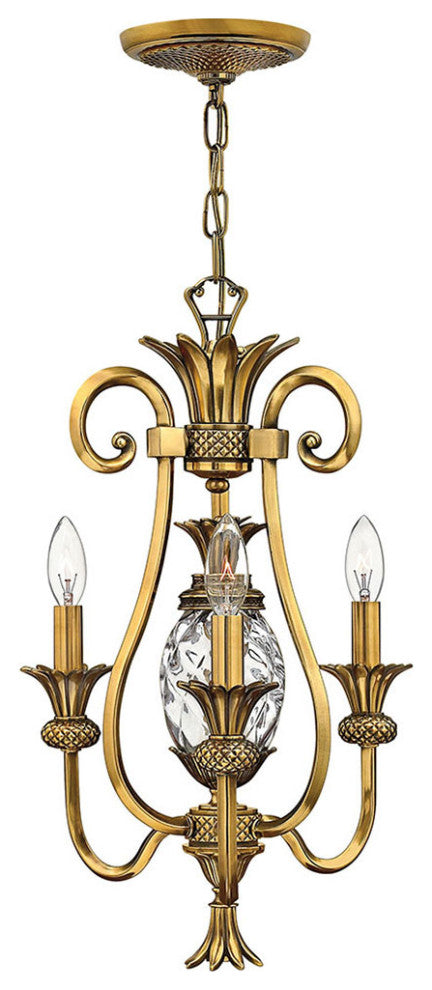 Hinkley Plantation Small Single Tier, Burnished Brass