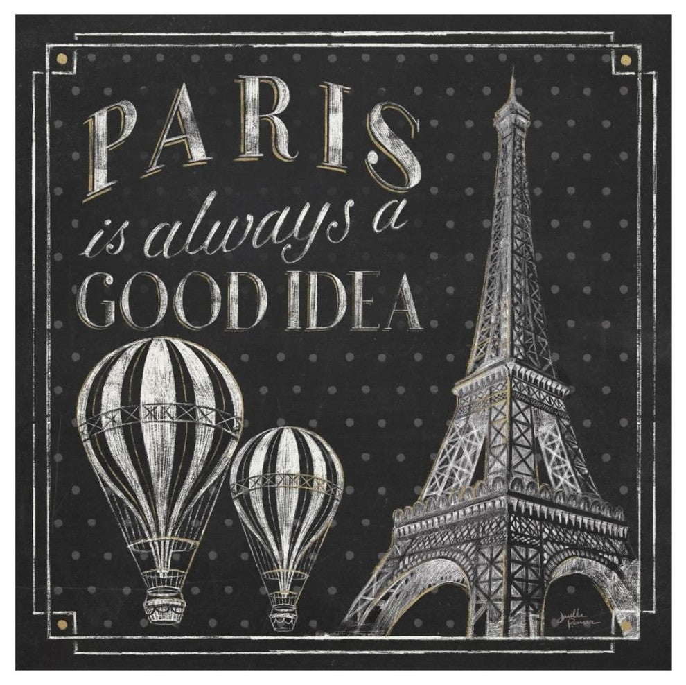 "Vive Paris V" Digital Paper Print by Janelle Penner, 20"x20"
