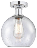 Innovations 616-1F-PC-G124-8 1 Light Semi-Flush Mount, Polished Chrome