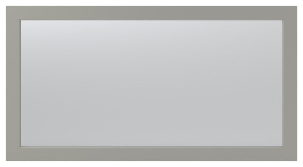 Rectangular MDF Framed Wall Mounted Bathroom Mirror, Grey