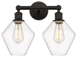 Cindyrella 2-Light 17" Bath Vanity Light, Oil Rubbed Bronze, Clear Shade