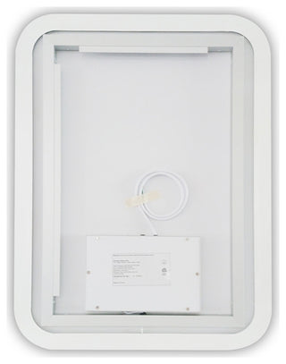 Horizontal Wall Mounted LED Modern and Contemporary Bathroom Mirror, 24 Inch