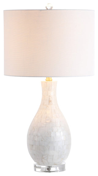 Josephine 26.5" Seashell LED Table Lamp, White