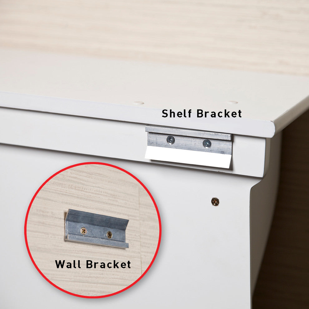 Danya B. Wall Mounted Retractable Accordion Drying Rack, White