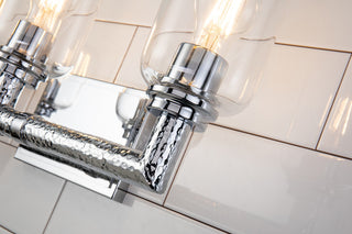 Rampart 3 Light Bath Vanity Light, Polished Chrome