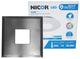 NICOR DLF-10-120-5K-SQ-NK SureFit 5.15" Surface Mount LED Downlight, 5000K