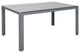 Gallant Sun Bleached Gray Aluminum Frame 6 Person Patio Dining Table