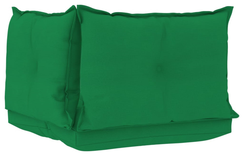 Vidaxl Pallet Sofa Cushions 3-Piece Green Fabric