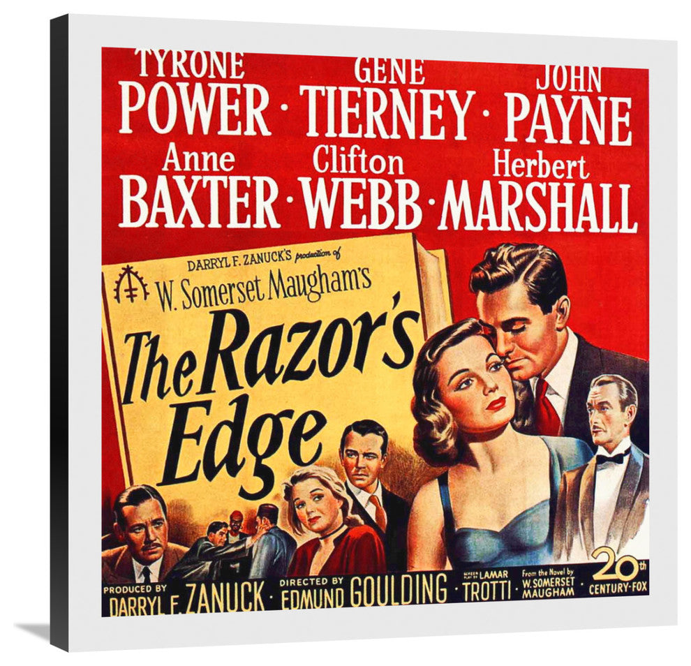 "The Razors Edge" Stretched Canvas Giclee by Hollywood Photo Archive, 30x30"