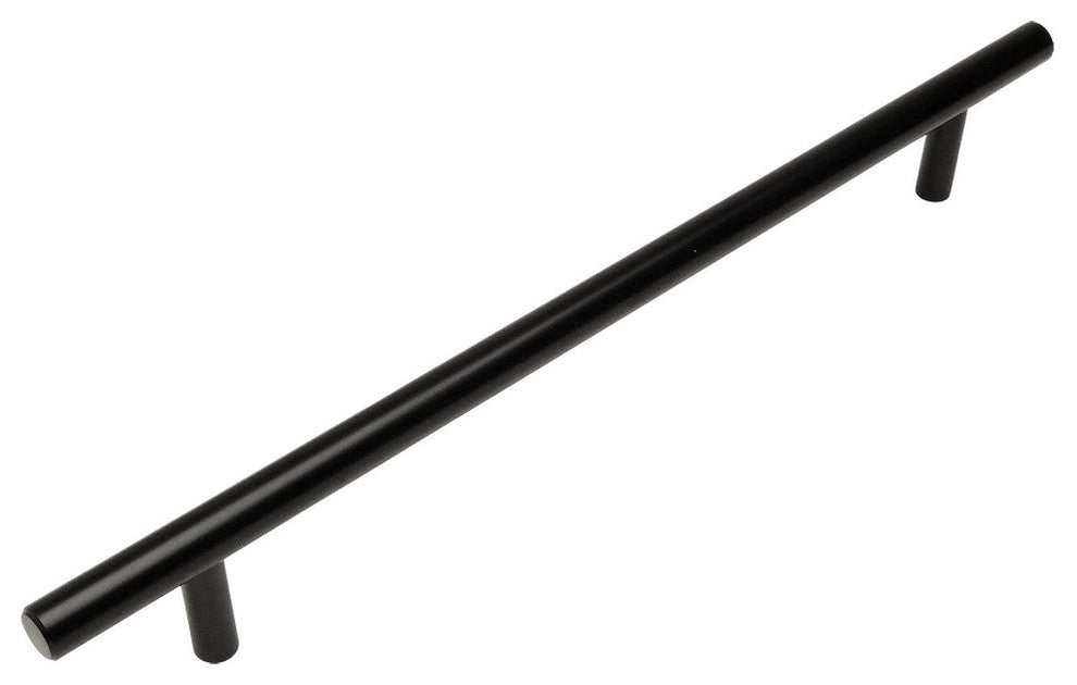Cosmas 404-224FB Flat Black Slim Line Euro Style Cabinet Pull, Set of 10