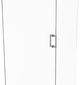 Contemporary 6" Back to Back Shower Door Pull, Satin Nickel