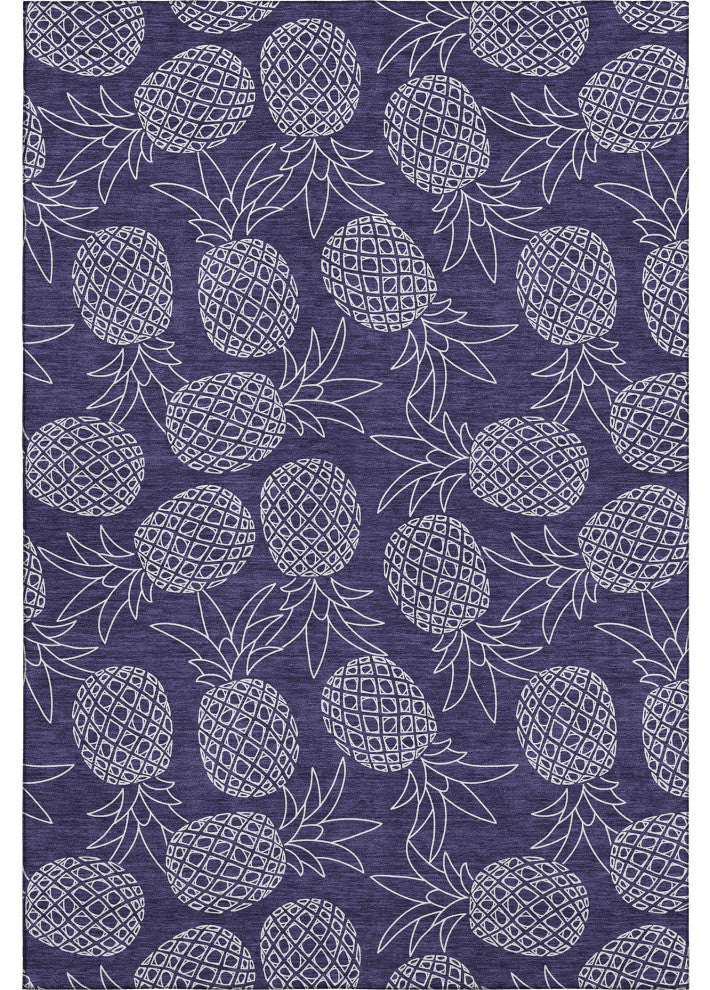 Addison Premium Washable Mayfield AMF161 blue 8' x 10' Rug