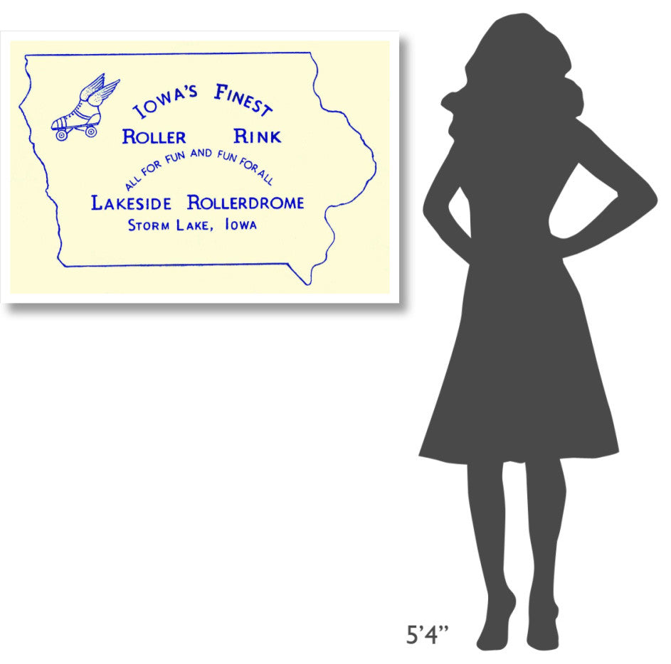 "Iowa's Finest Roller Rink" Digital Paper Print by Retrorollers, 42"x29"
