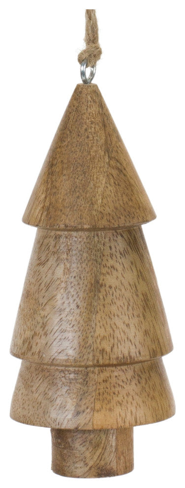 Wood Pine Tree Ornament, 6-Piece Set
