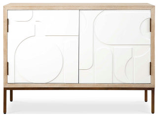 Uttermost Weimar 2 Door White Cabinet