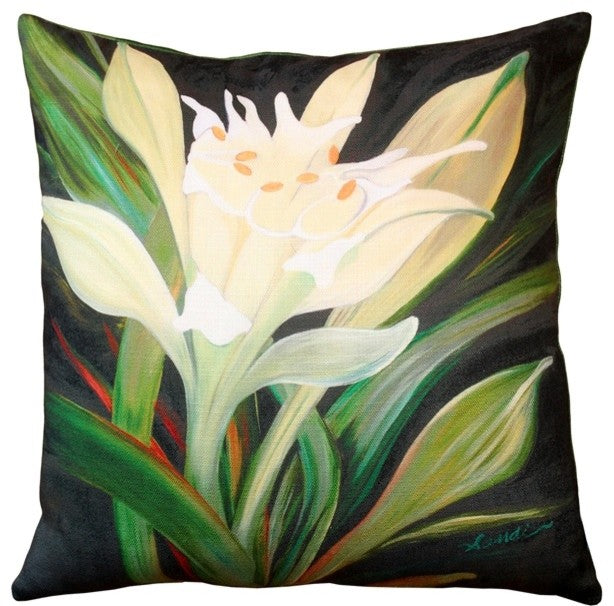 Pillow Decor - Pamianthe Lily 20 x 20 Throw Pillow