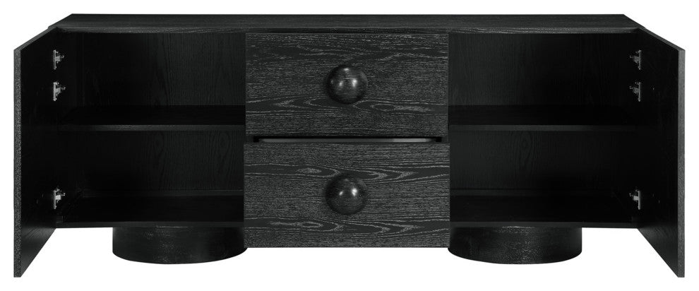 Bubble Wood Sideboard/Buffet, Black