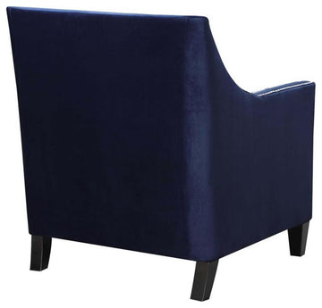 Catania Modern / Contemporary Accent Arm Chair in Navy Finish