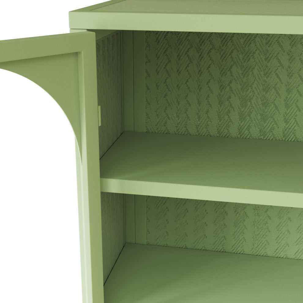 Gewnee Double Glass Door Wall Cabinet