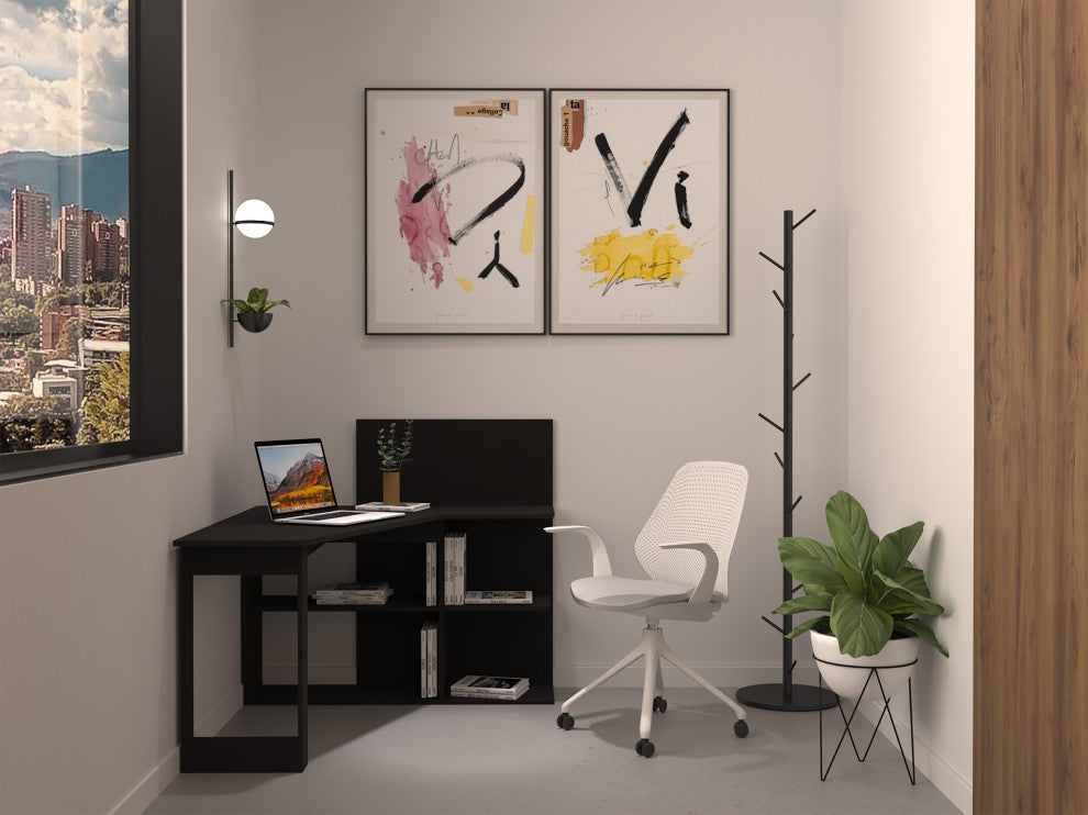 Kairi Computer Desk, Black