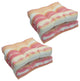 19" Squared Patterned Tufted Dining Chair Cushions, Set of 4, Willsboro Sunrise