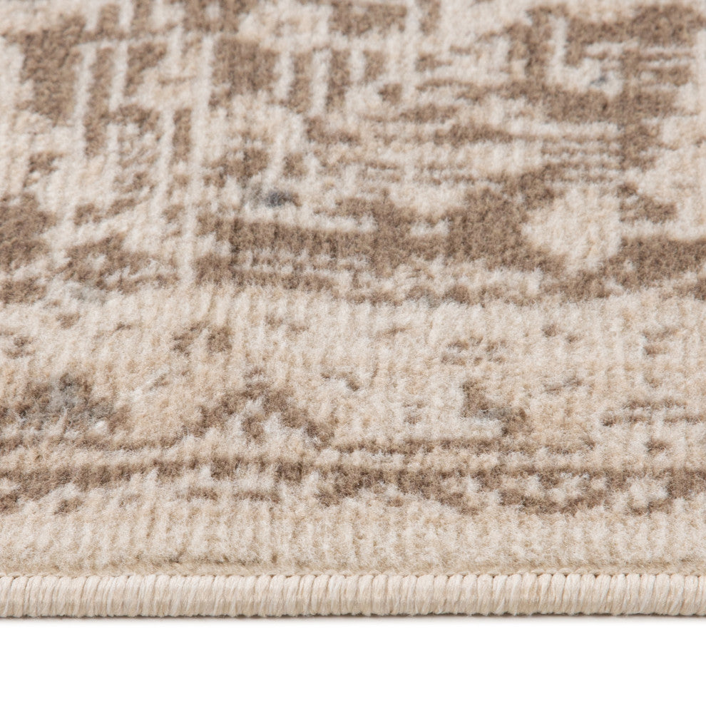 Alpine Imara Area Rug, Cream, 5'3" x 7'6", Medallion